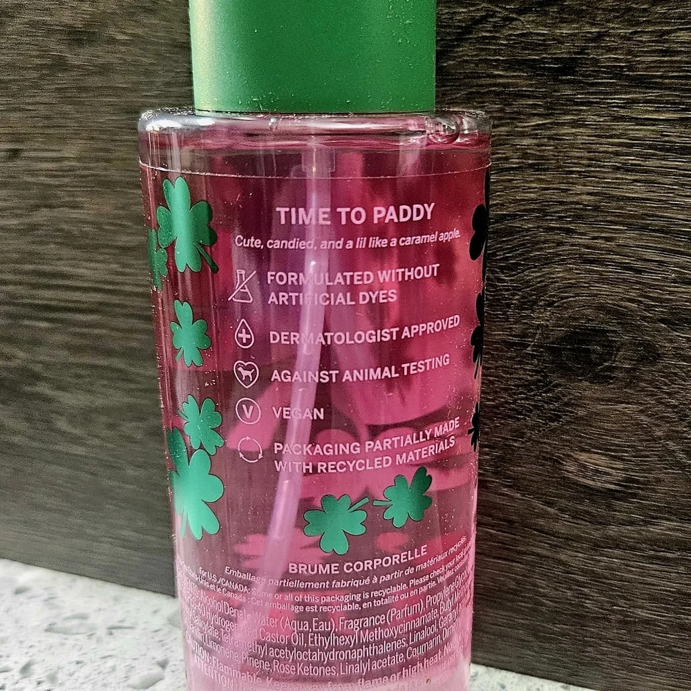 PINK O'Cutie ST. PATTY'S DAY limited edition Body Mist FFM NEW 8.4 oz
